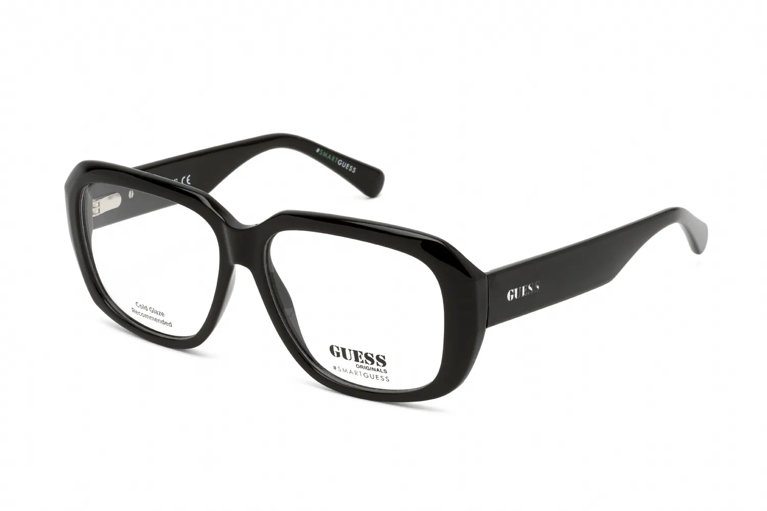 Guess GU8240 001 Eyeglasses Shiny Black 58mm Women
