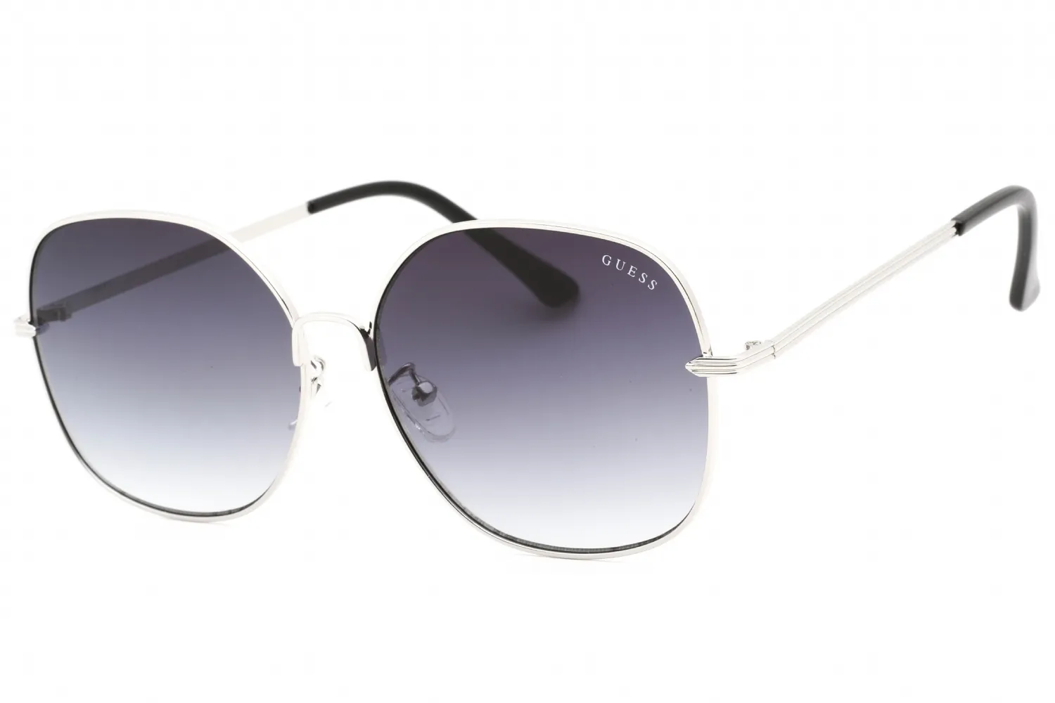 Guess Factory GF0385 10B Sunglasses Shiny Light Nickeltin 61mm Women