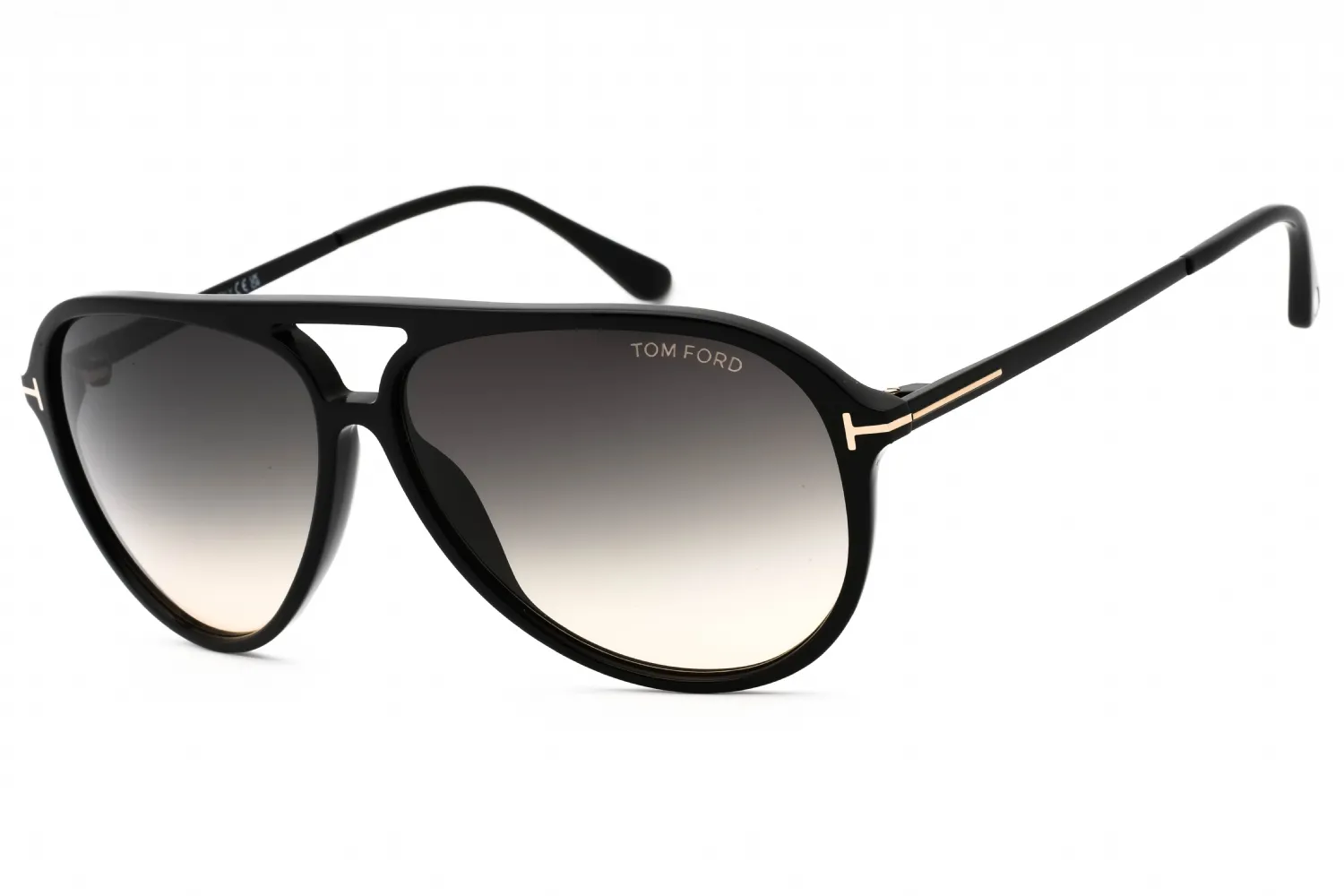 Tom Ford FT0909 01B Sunglasses Shiny Black 62mm Men