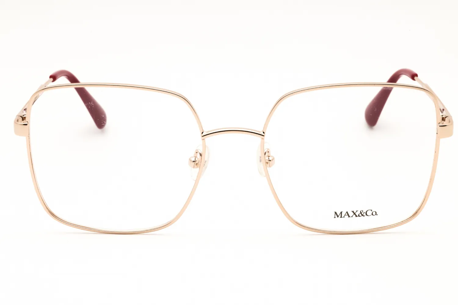 Max & Co MO5057 028 Eyeglasses Shiny Rose Gold 55mm Women 2