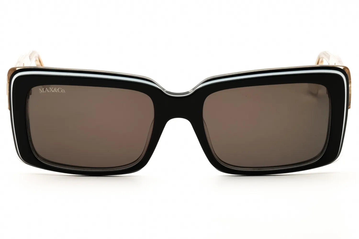 Max & Co MO0040 01A Sunglasses Shiny Black 53mm Women 2