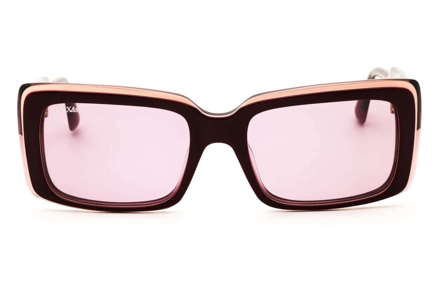Max & Co MO0040 69Y Sunglasses Shiny Bordeaux 53mm Women 2