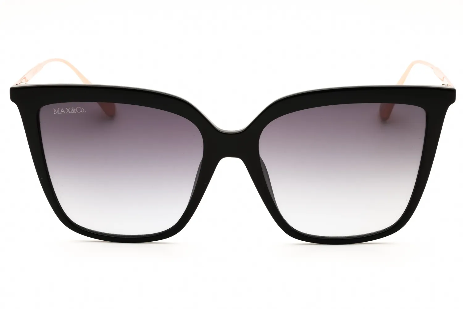 Max & Co MO0043 01B Sunglasses Shiny Black 55mm Women 2