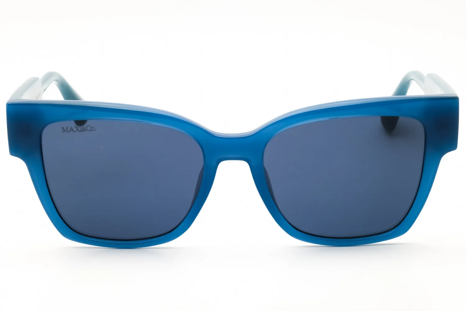 Max & Co MO0045 90V Sunglasses Shiny Blue 52mm Women 2
