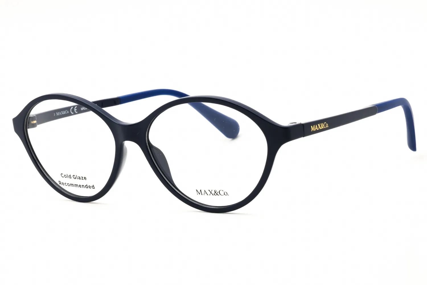 Max & Co MO5055 090 Eyeglasses Shiny Blue 54mm Women
