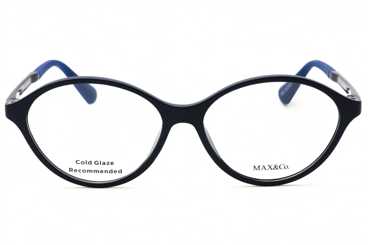 Max & Co MO5055 090 Eyeglasses Shiny Blue 54mm Women 2