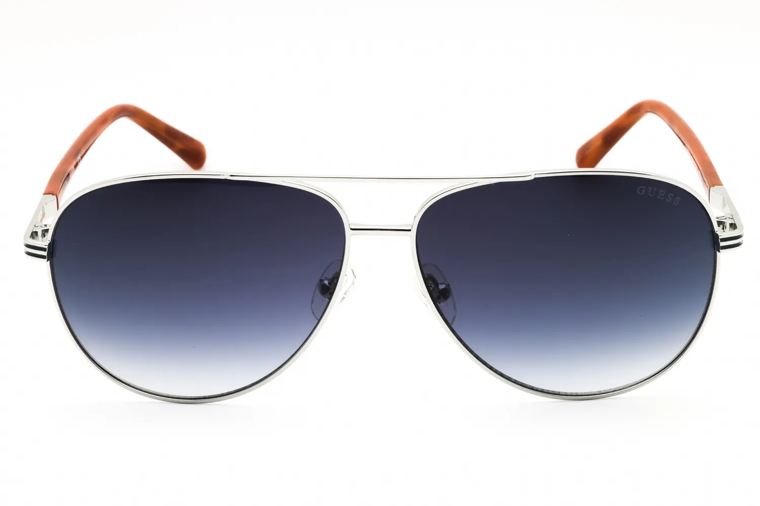 Guess GU00043 10W Sunglasses Shiny Light Nickeltin 62mm Men 2