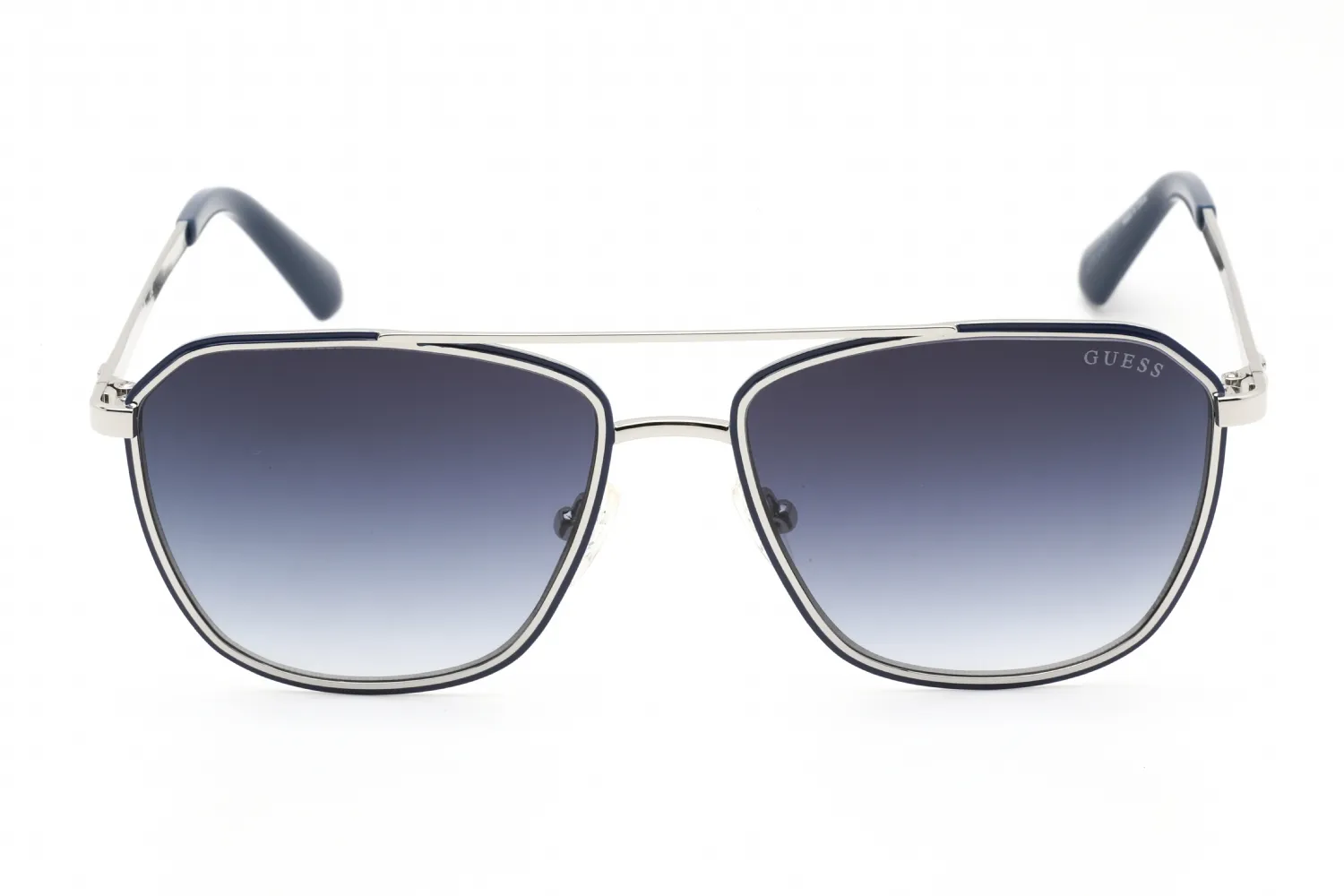 Guess GU00046 10W Sunglasses Shiny Light Nickeltin 56mm Men 2