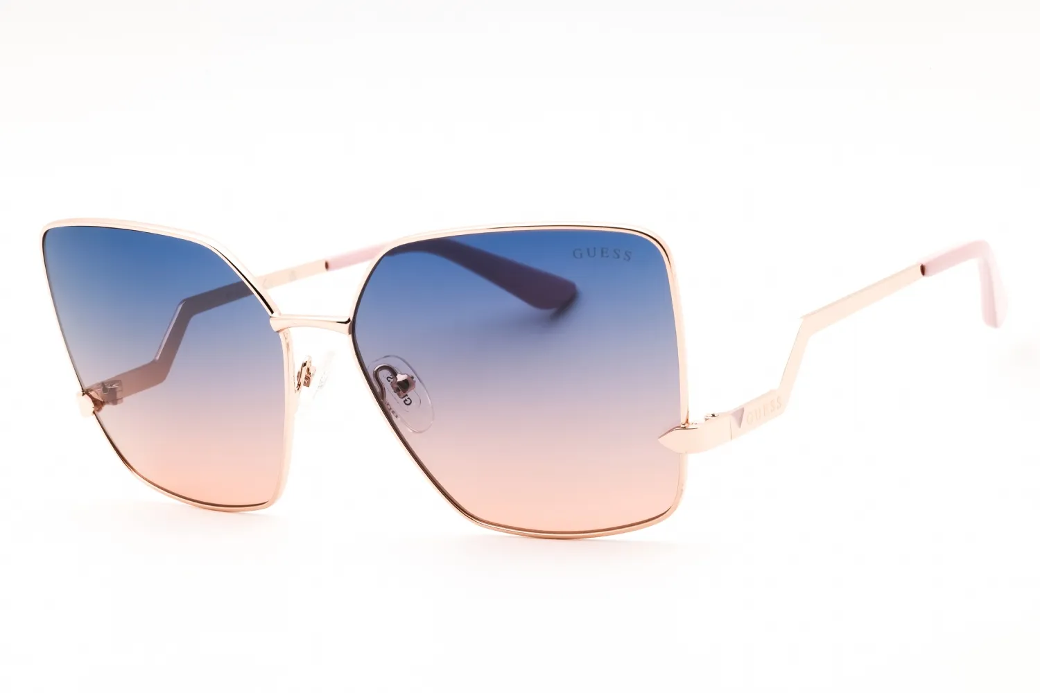 Guess GU7814 28W Sunglasses Shiny Rose Gold 62mm Women