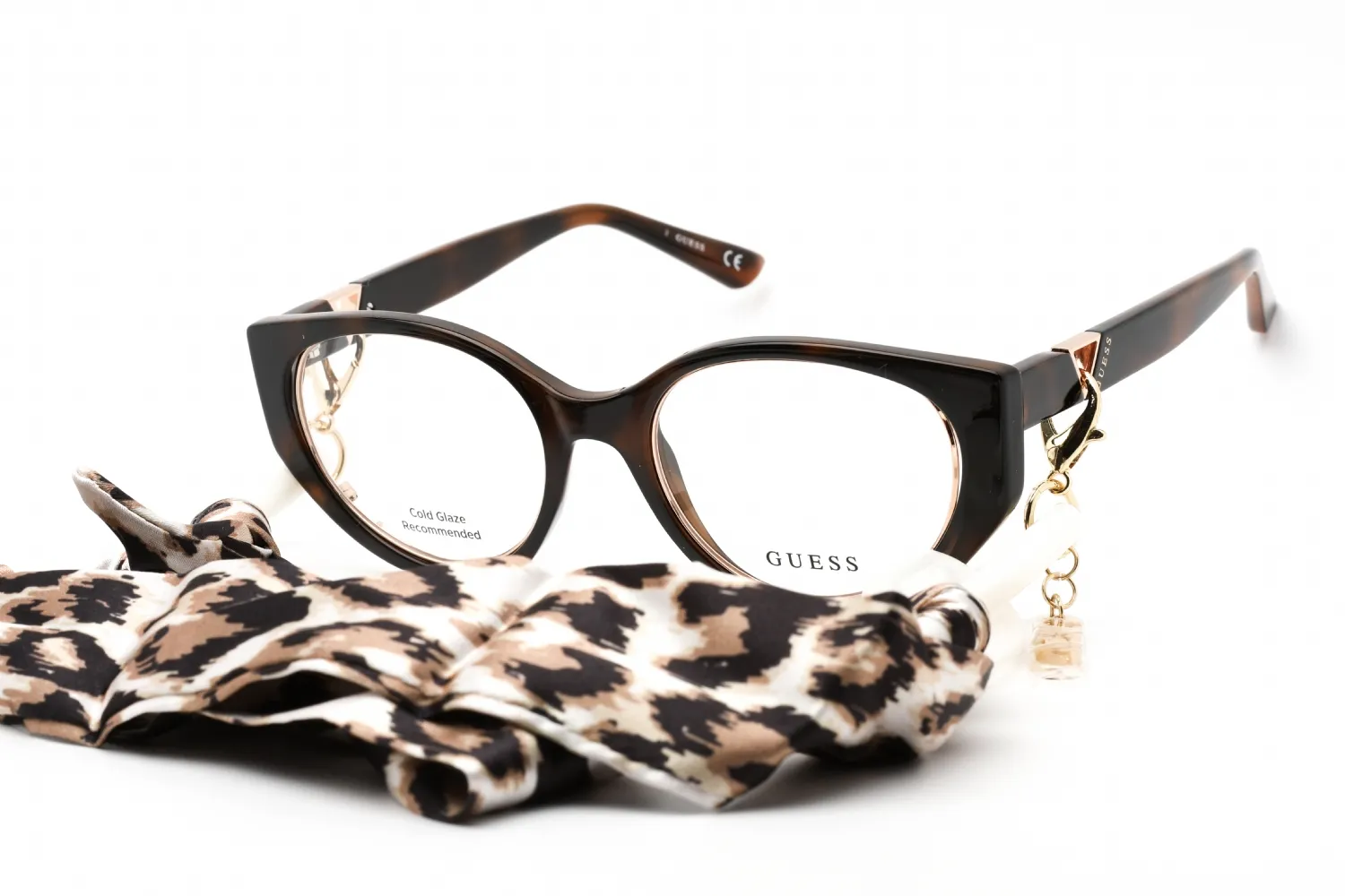 Guess GU2885 053 Eyeglasses Blonde Havana 52mm Women