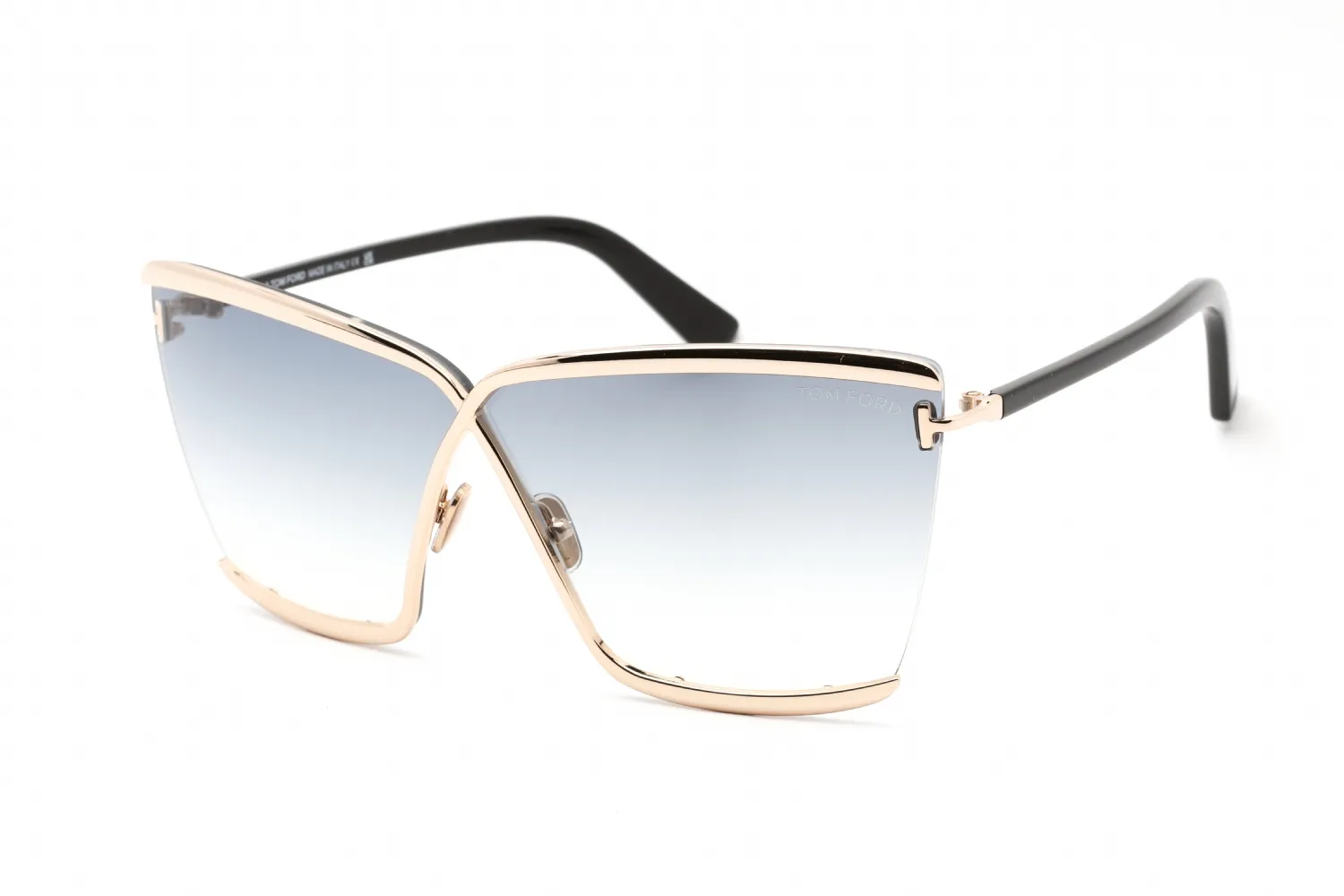 Tom Ford FT0936 28B Sunglasses Shiny Rose Gold 71mm Women