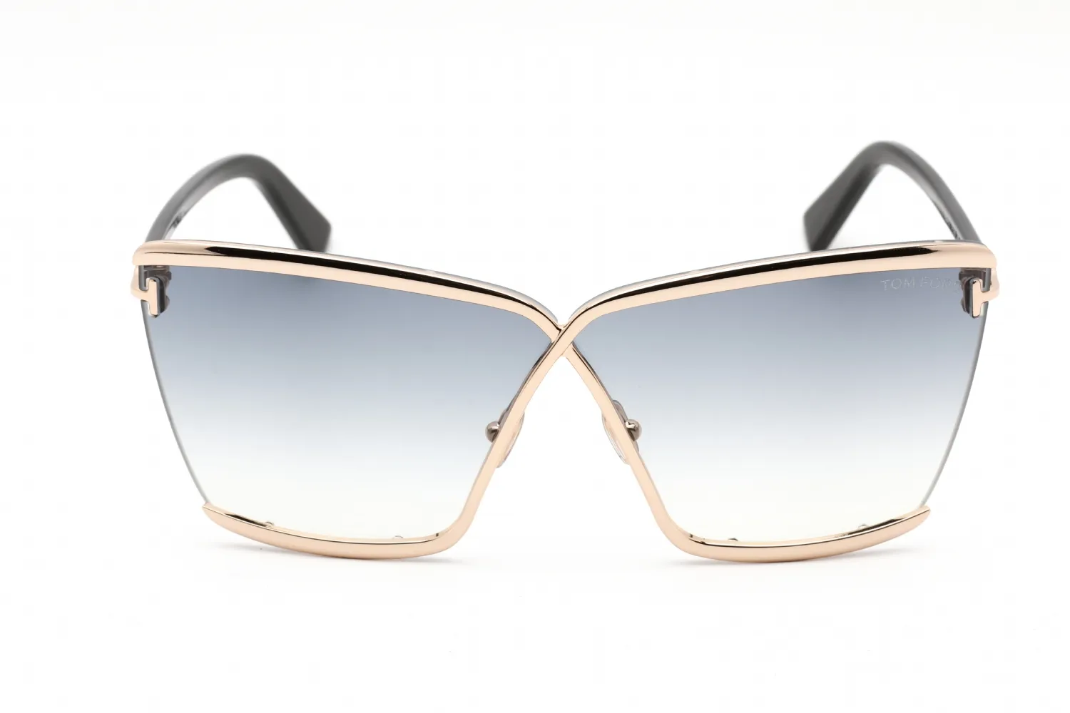 Tom Ford FT0936 28B Sunglasses Shiny Rose Gold 71mm Women 2