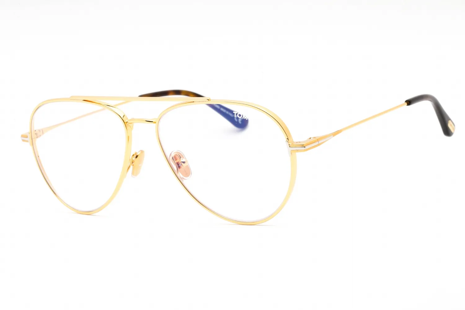 Tom Ford FT5800-B 030 Eyeglasses Shiny Deep Gold 56mm Unisex