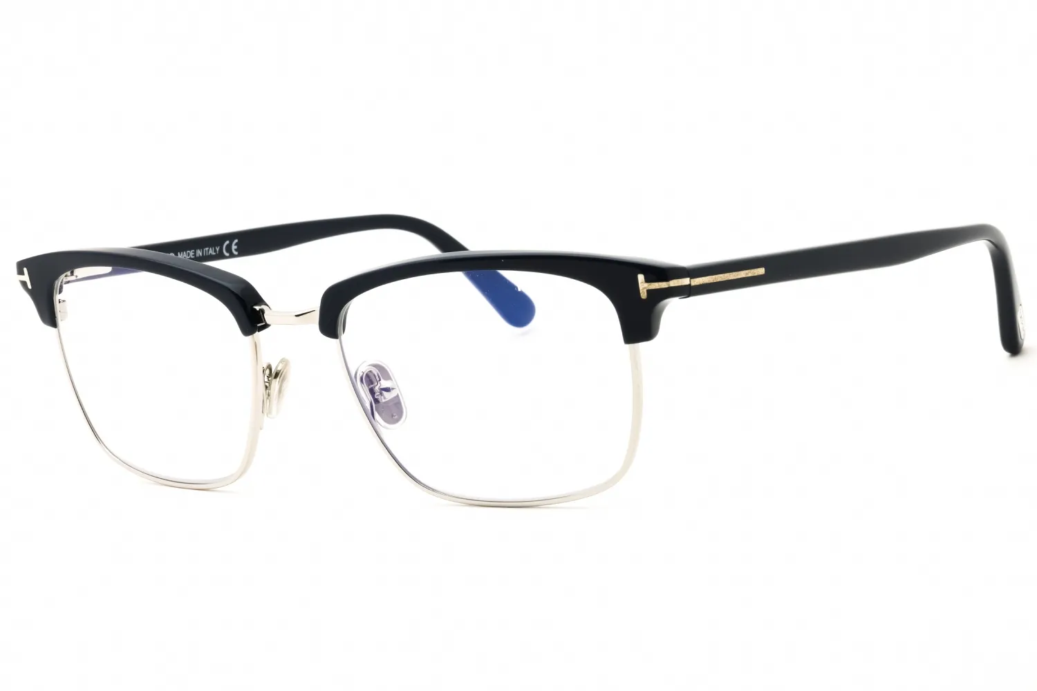 Tom Ford FT5801-B 090 Eyeglasses Shiny Blue 54mm Unisex
