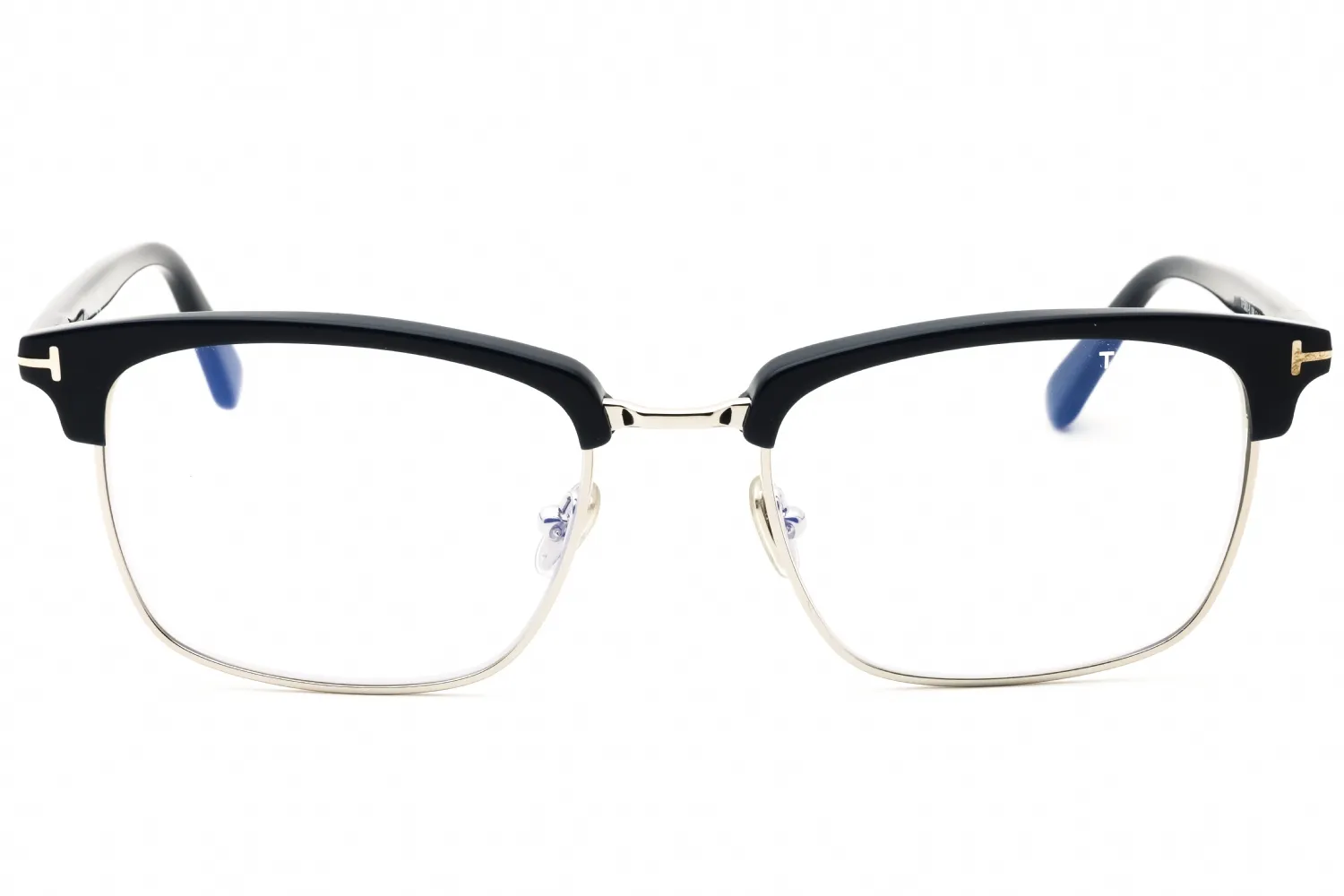 Tom Ford FT5801-B 090 Eyeglasses Shiny Blue 54mm Unisex 2