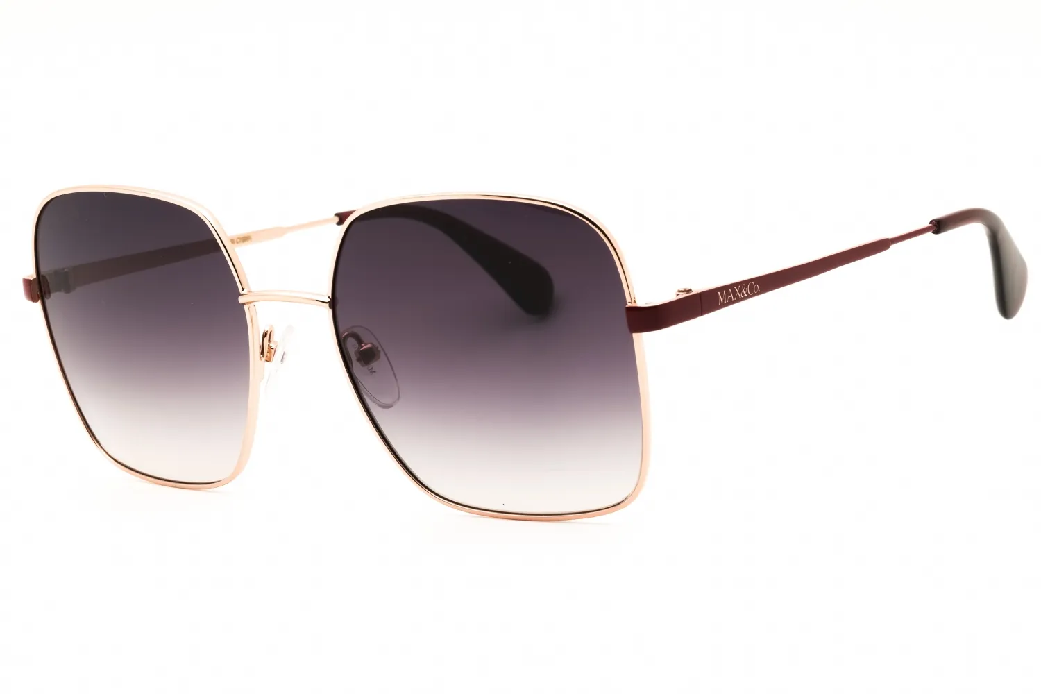 Max & Co MO0056 28F Sunglasses Shiny Rose Gold 56mm Women