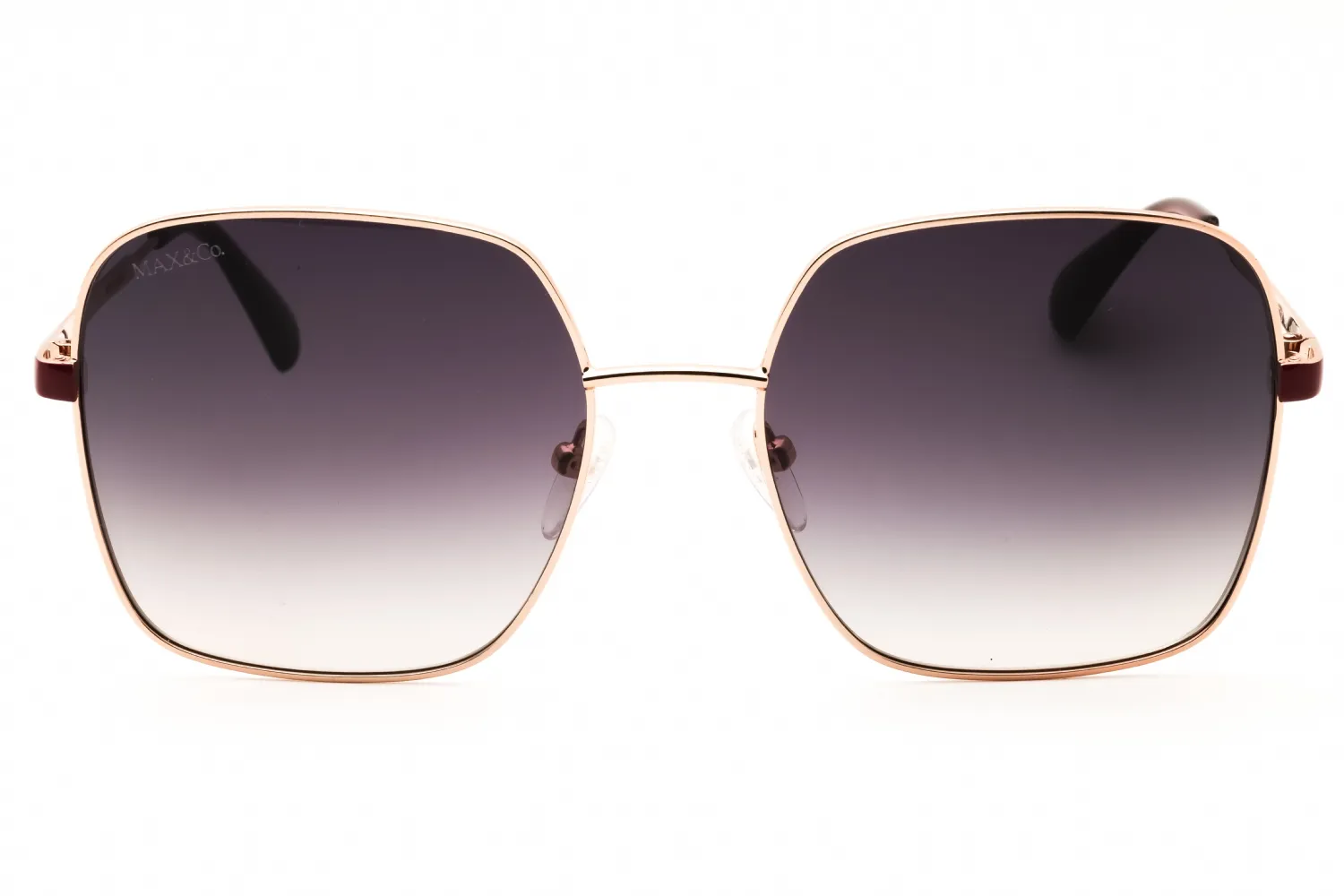 Max & Co MO0056 28F Sunglasses Shiny Rose Gold 56mm Women 2