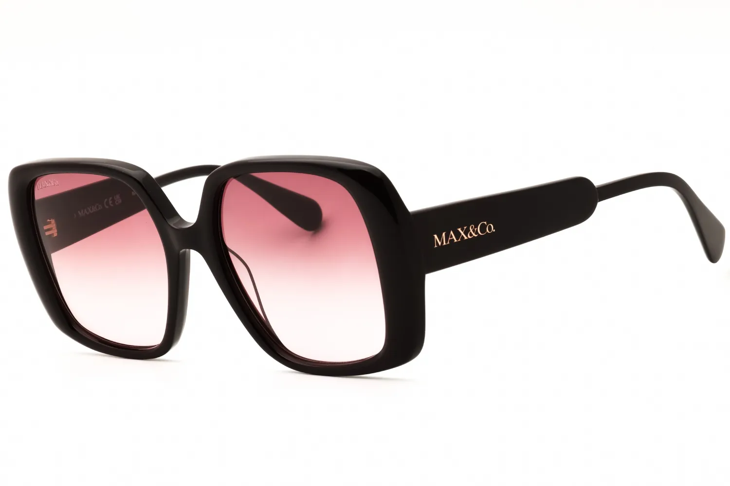 Max & Co MO0048 48F Sunglasses Shiny Dark Brown 56mm Women