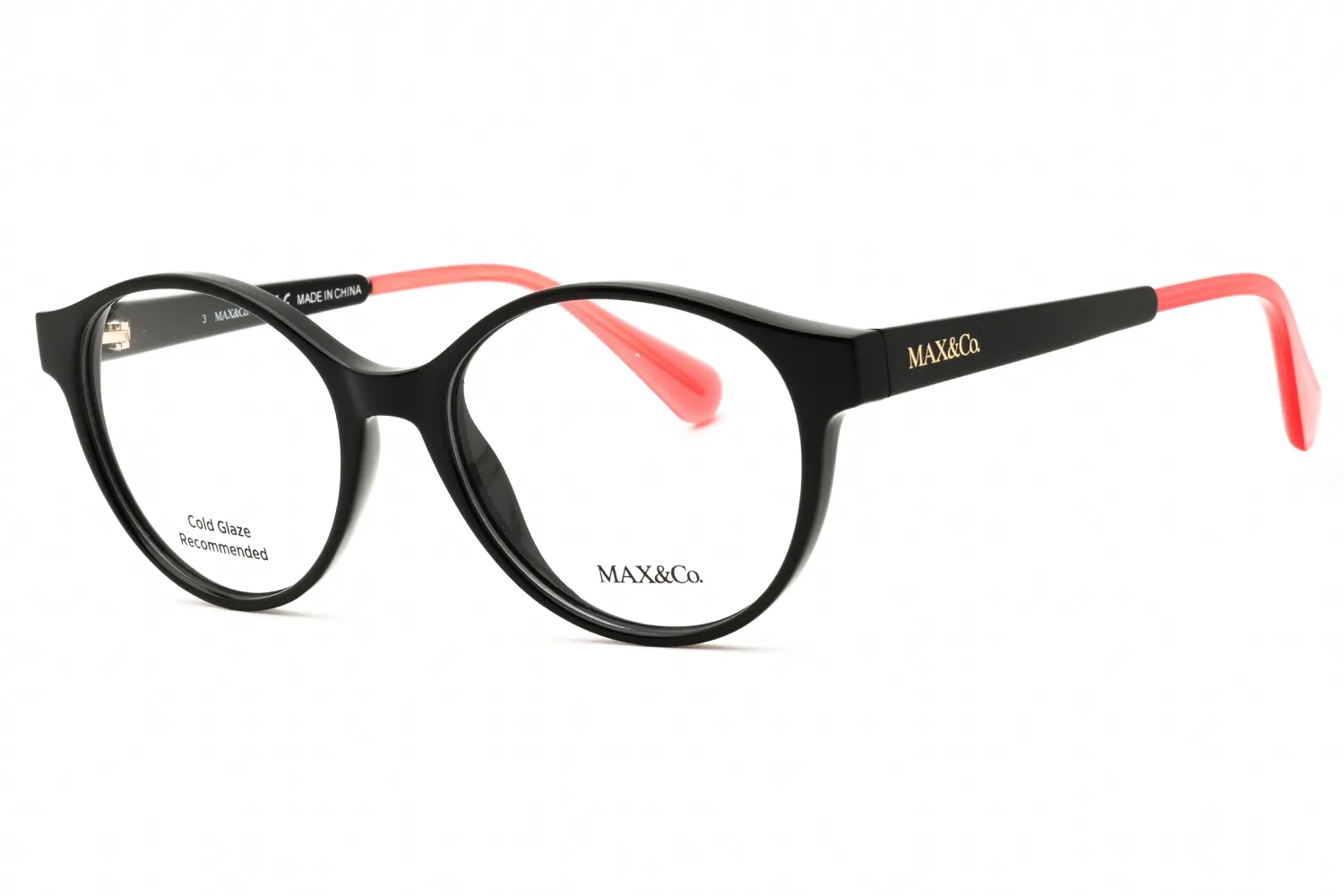 Max & Co MO5073 001 Eyeglasses Shiny Black 50mm Women