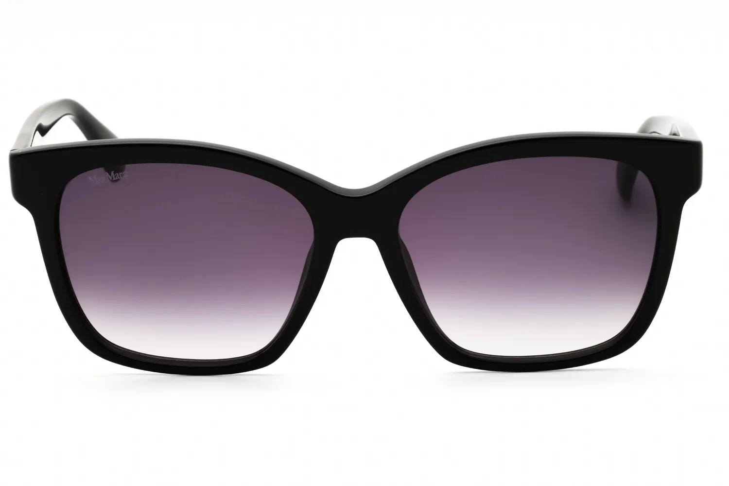 Max Mara MM0042 01B Sunglasses Shiny Black 56mm Women 2