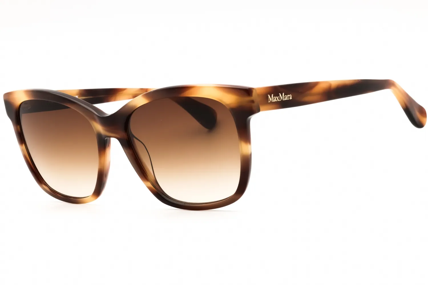 Max Mara MM0042 48F Sunglasses Shiny Dark Brown 56mm Women