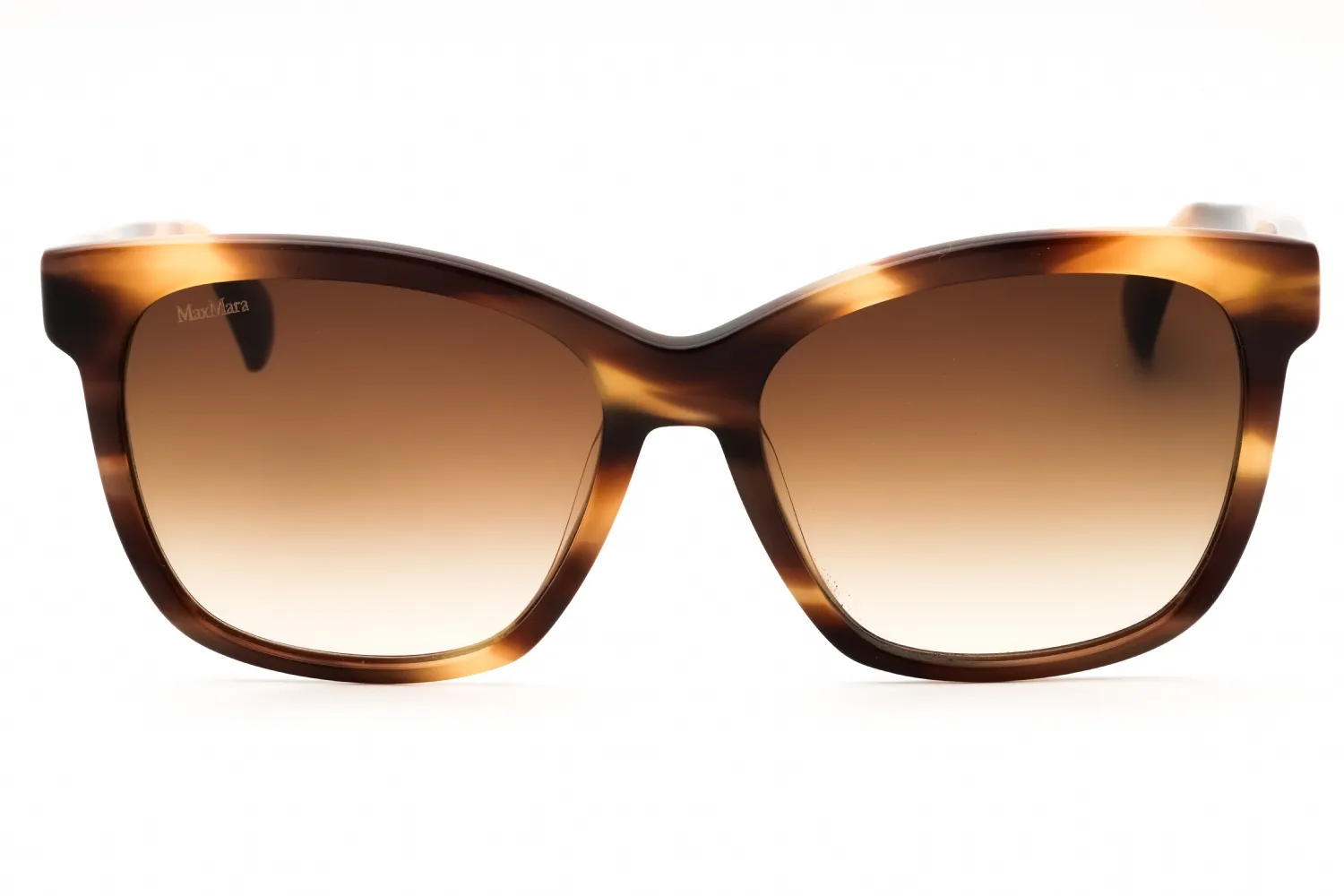 Max Mara MM0042 48F Sunglasses Shiny Dark Brown 56mm Women 2
