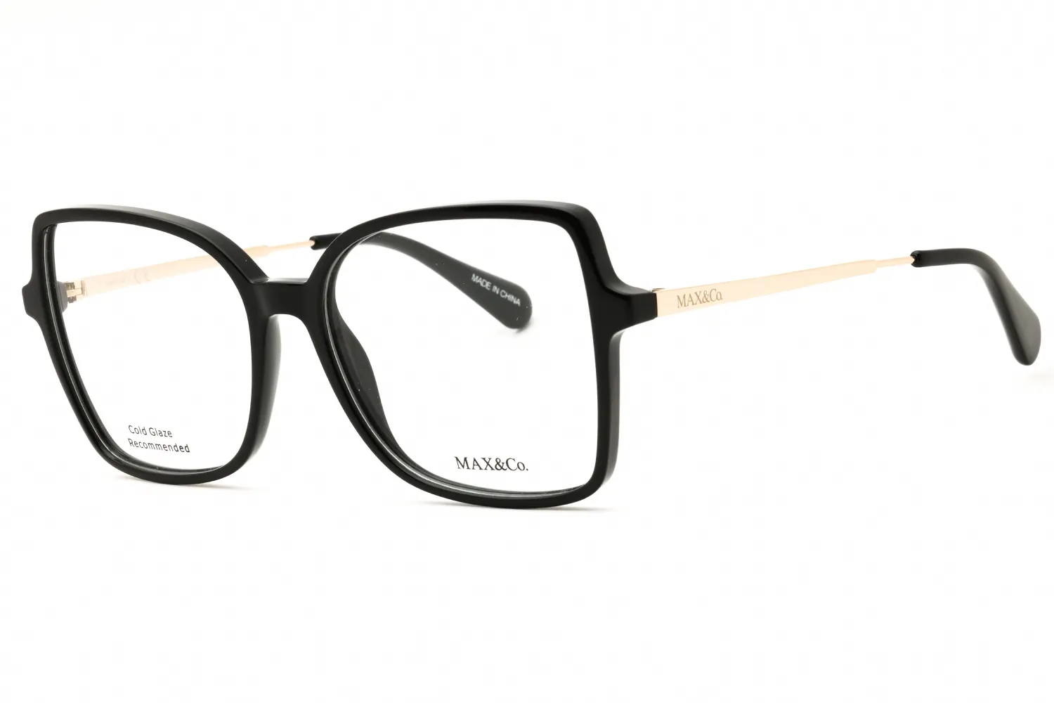 Max & Co MO5009 001 Eyeglasses Shiny Black 55mm Women