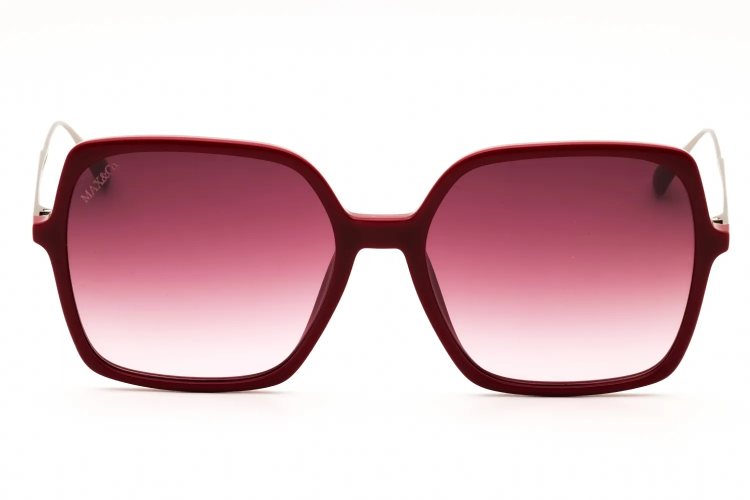 Max & Co MO0010 69T Sunglasses Shiny Bordeaux 57mm Women 2