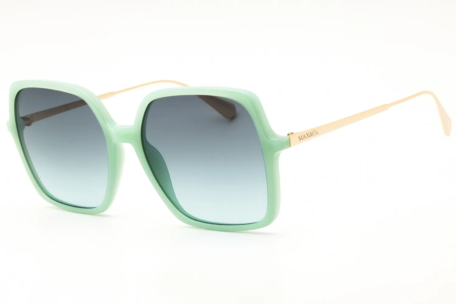 Max & Co MO0010 93P Sunglasses Shiny Light Green 57mm Women