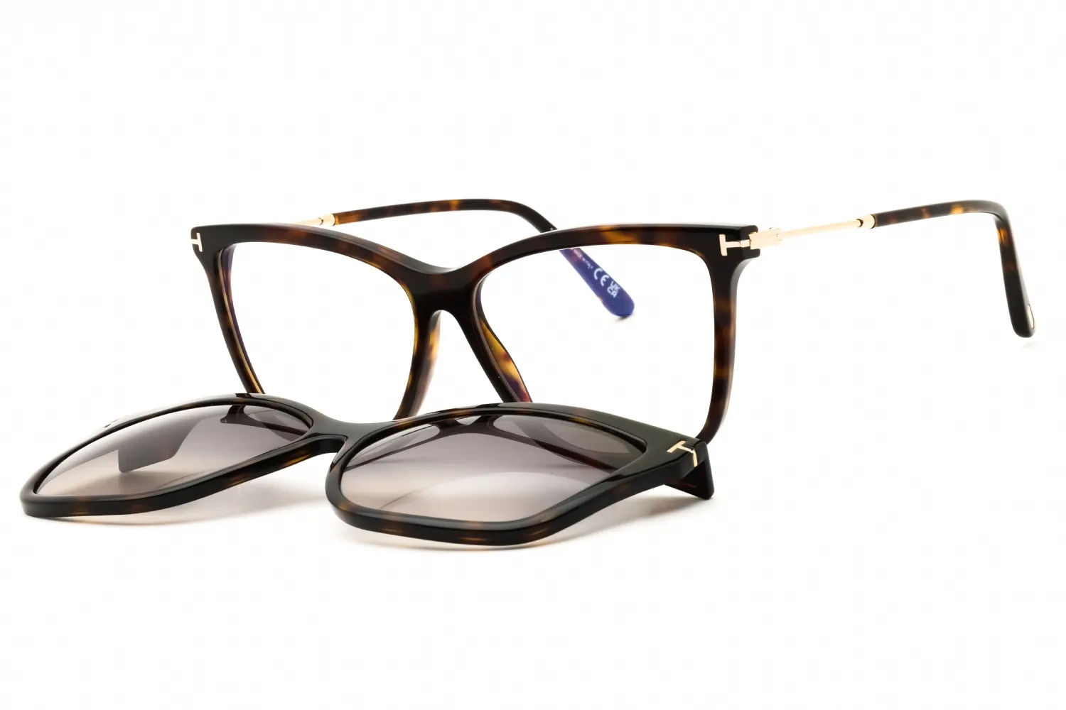 Tom Ford FT5824-B 052 Eyeglasses Dark Havana 56mm Women
