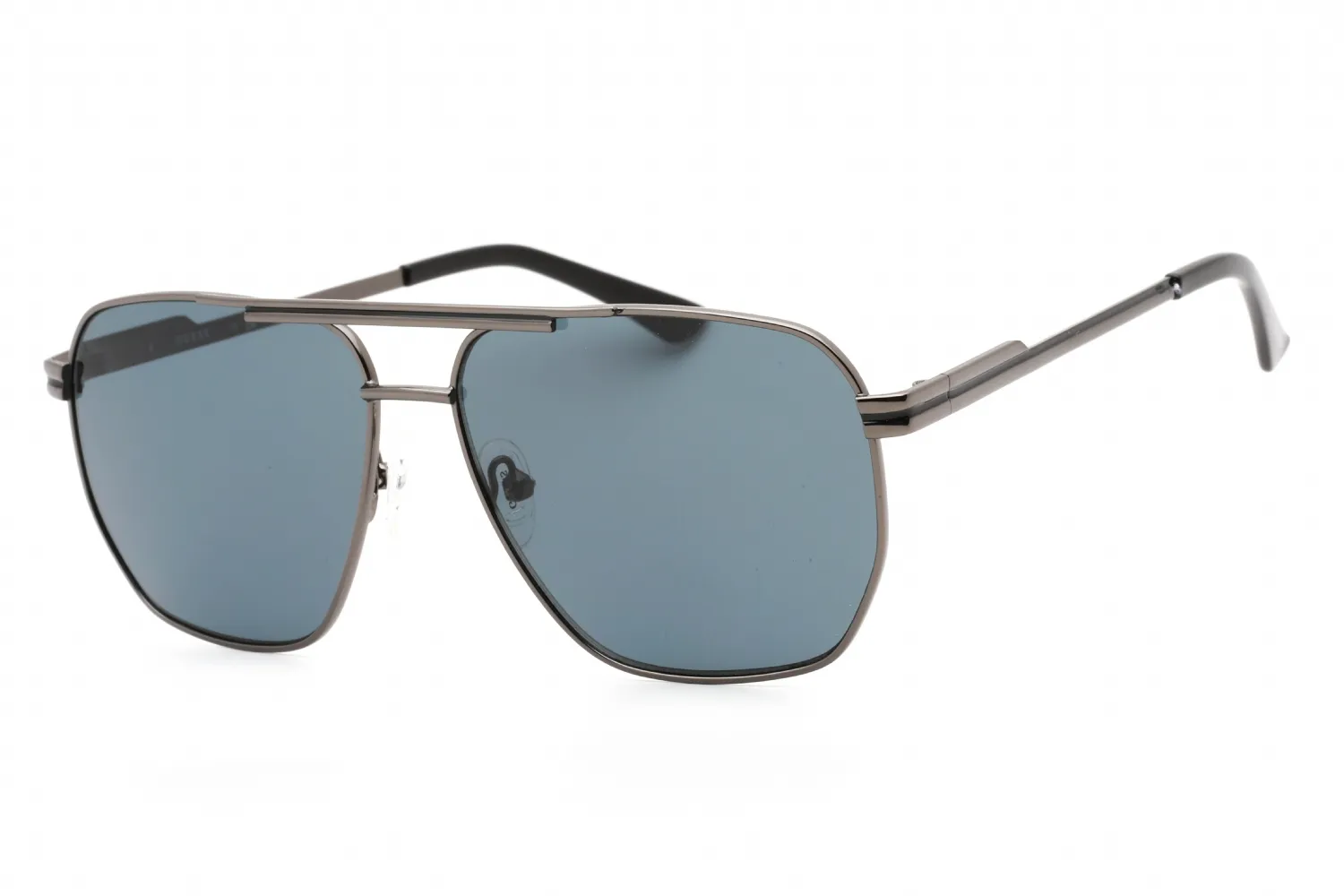 Guess Factory GF0230 08A Sunglasses Shiny Gunmetal 58mm Men