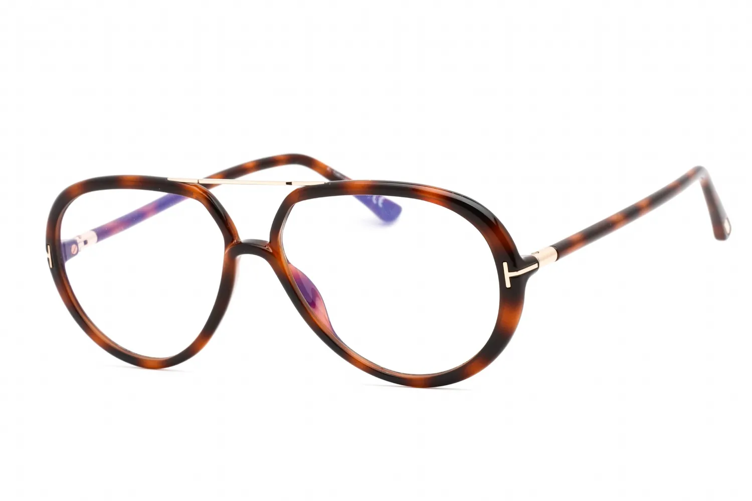 Tom Ford FT5838-B 053 Eyeglasses Blonde Havana 57mm Unisex