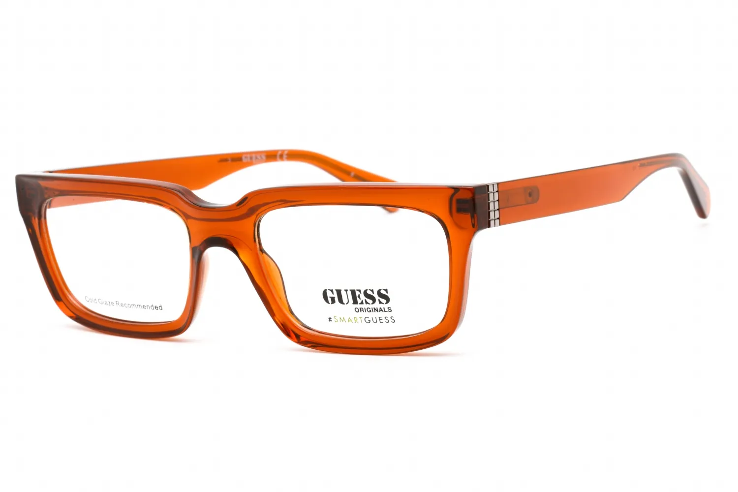 Guess GU8253 045 Eyeglasses Shiny Light Brown 53mm Unisex