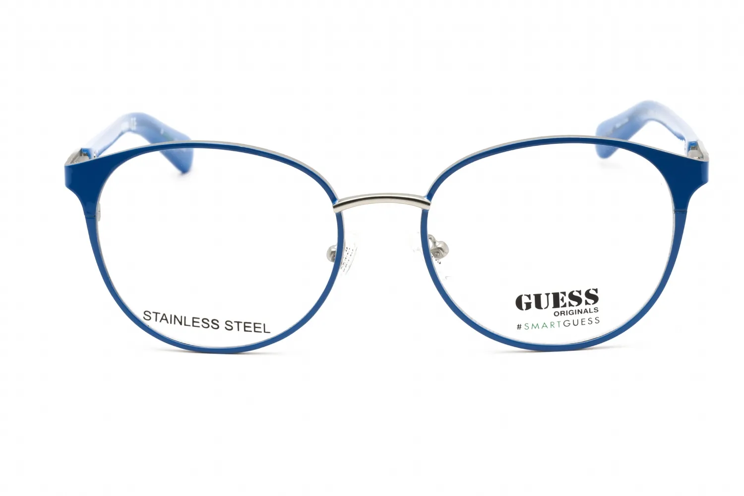 Guess GU8254 092 Eyeglasses Blue Silver 54mm Unisex 2