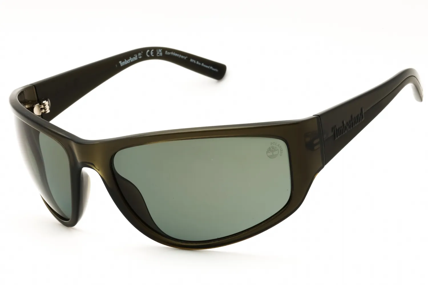 Timberland TB9288 96R Sunglasses Shiny Dark Green 66mm Men