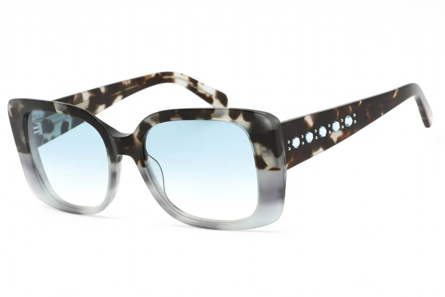 Swarovski SK0373 52W Sunglasses Dark Havana 53mm Women