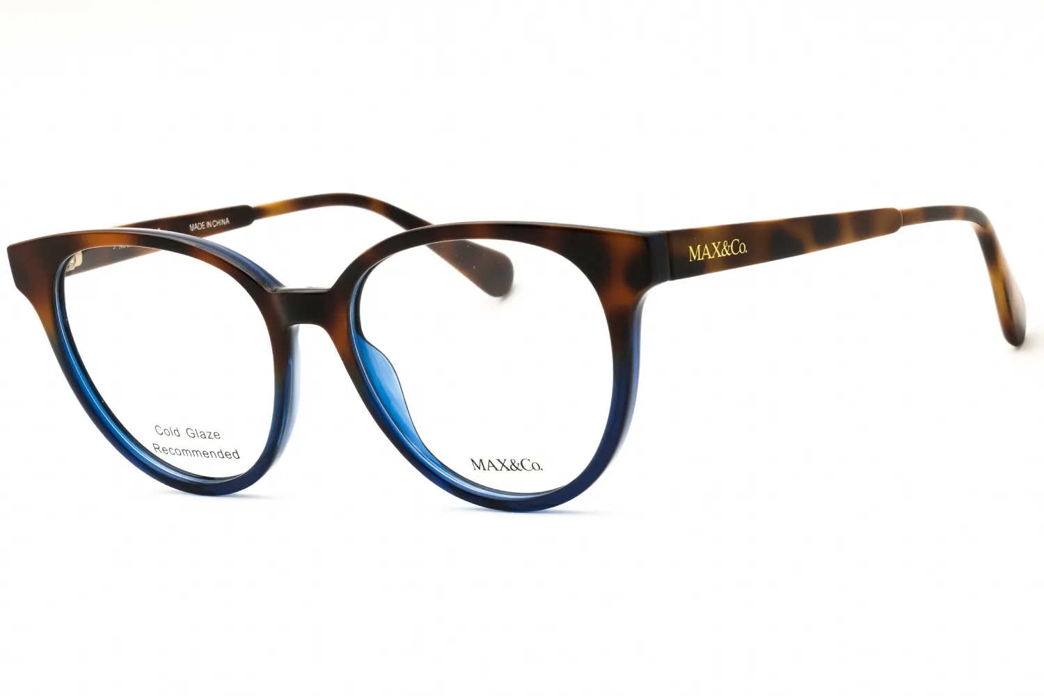 Max & Co MO5092 090 Eyeglasses Shiny Blue 52mm Women