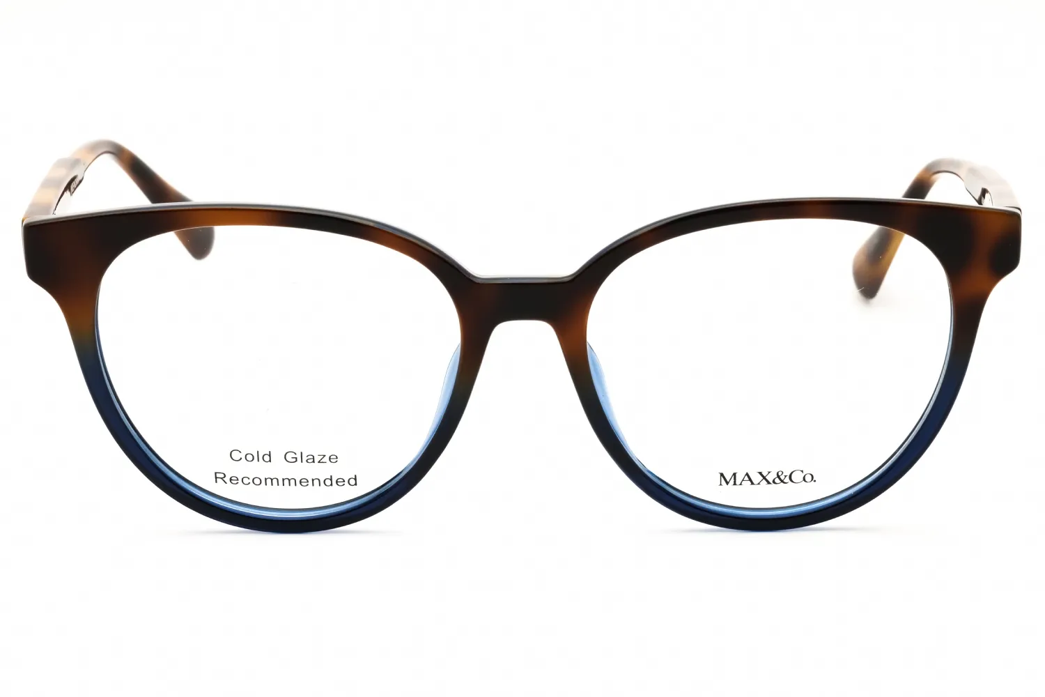 Max & Co MO5092 090 Eyeglasses Shiny Blue 52mm Women 2