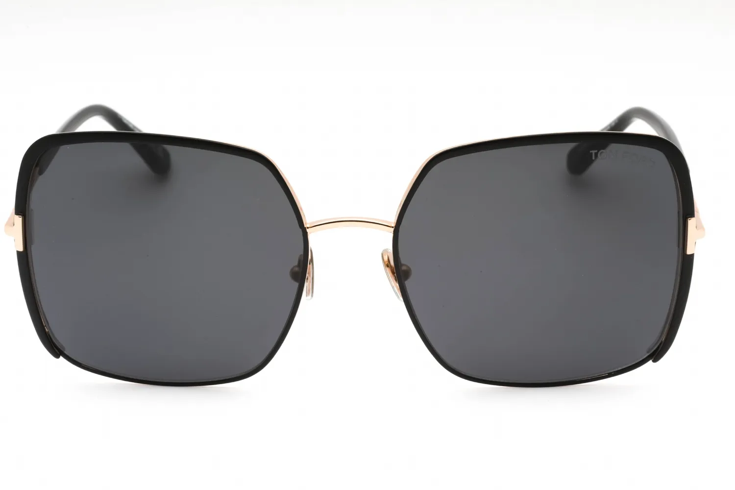 Tom Ford FT1006 02A Sunglasses Matte Black 60mm Women 2