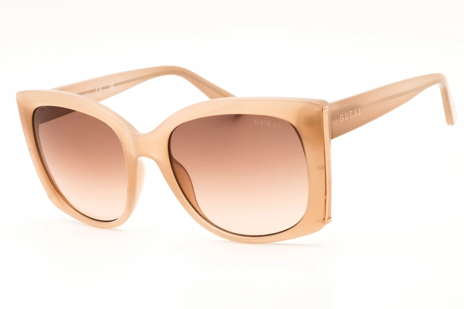 Guess Factory GF6169 57F Sunglasses Shiny Beige 55mm Women