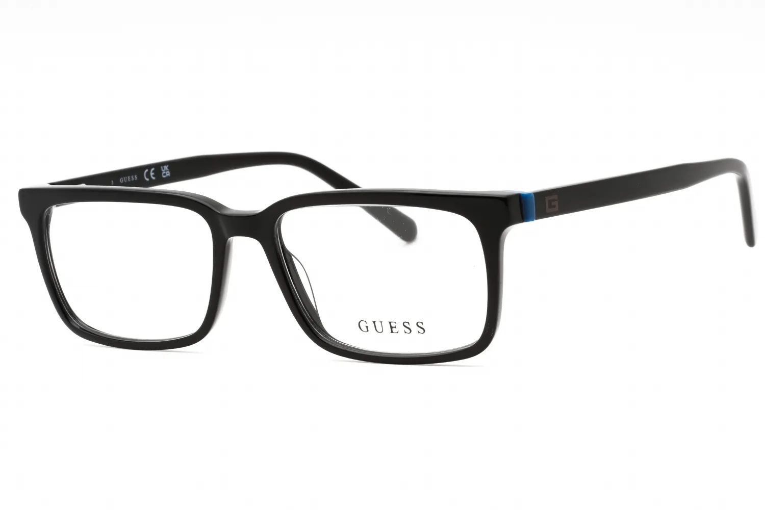 Guess GU50068 001 Eyeglasses Shiny Black 52mm Men