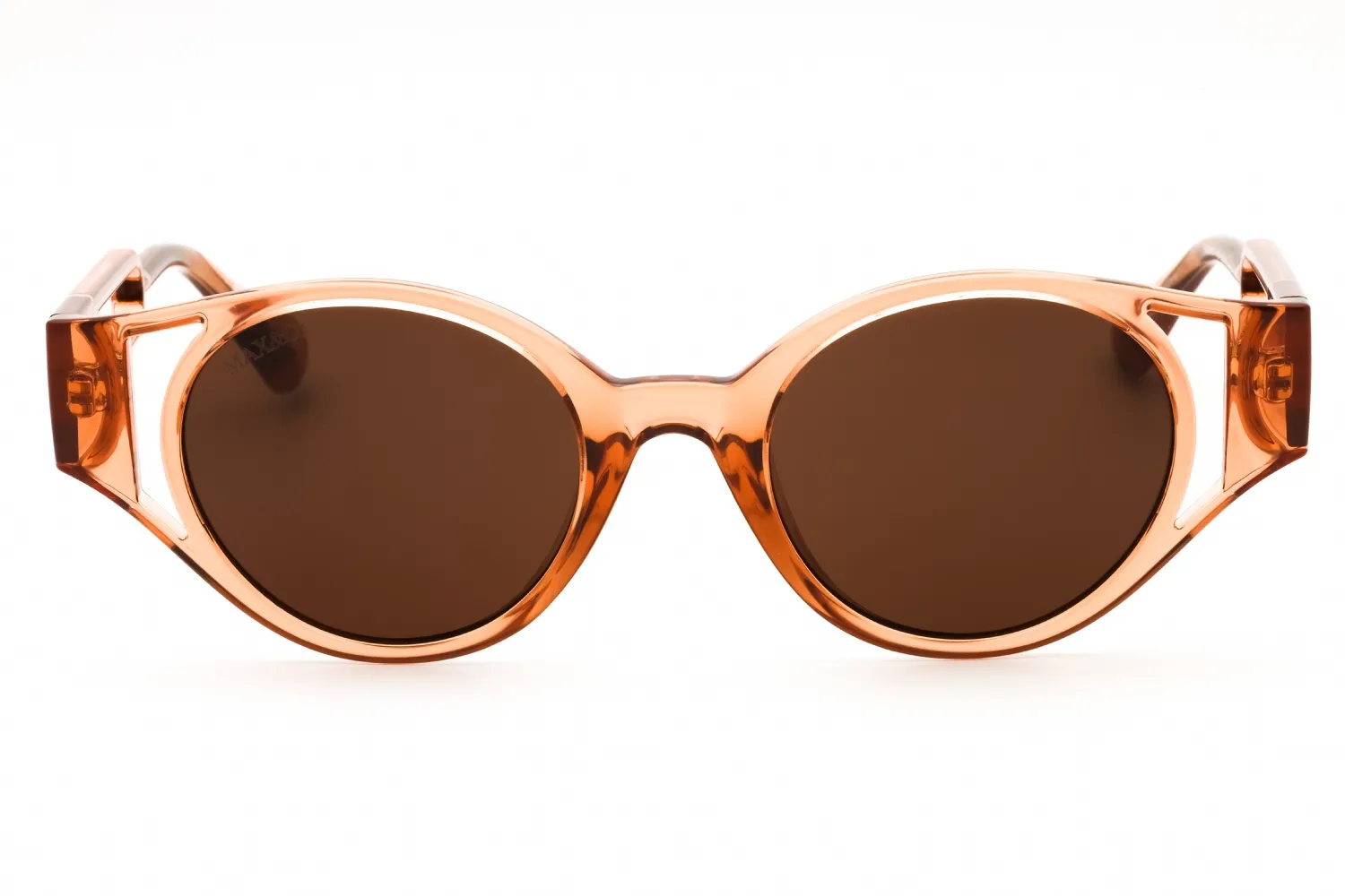 Max & Co MO0069 45E Sunglasses Shiny Light Brown 48mm Women 2