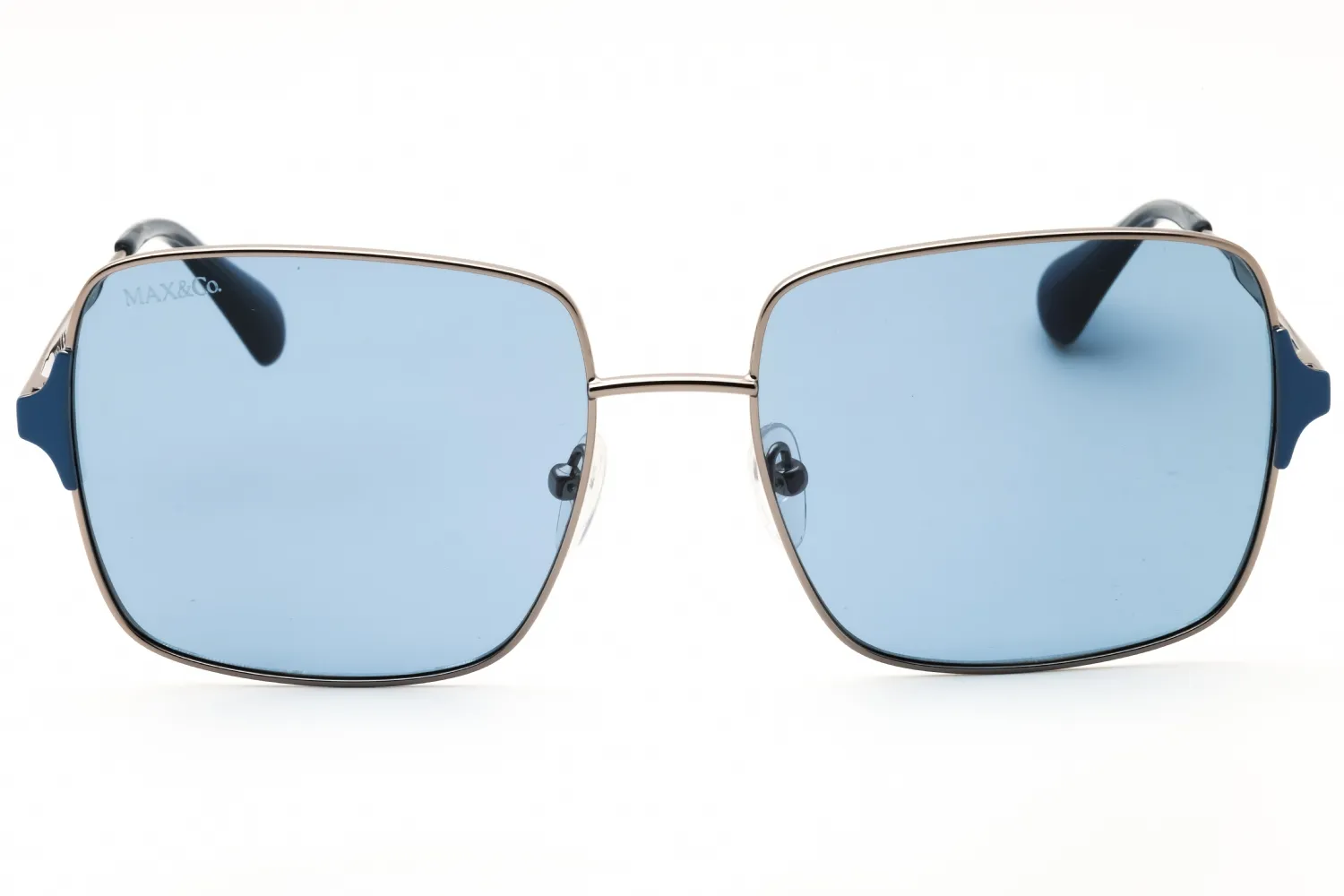 Max & Co MO0072 14V Sunglasses Shiny Light Ruthenium 56mm Women 2