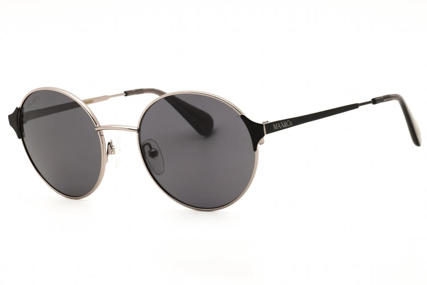 Max & Co MO0073 14A Sunglasses Shiny Light Ruthenium 51mm Women