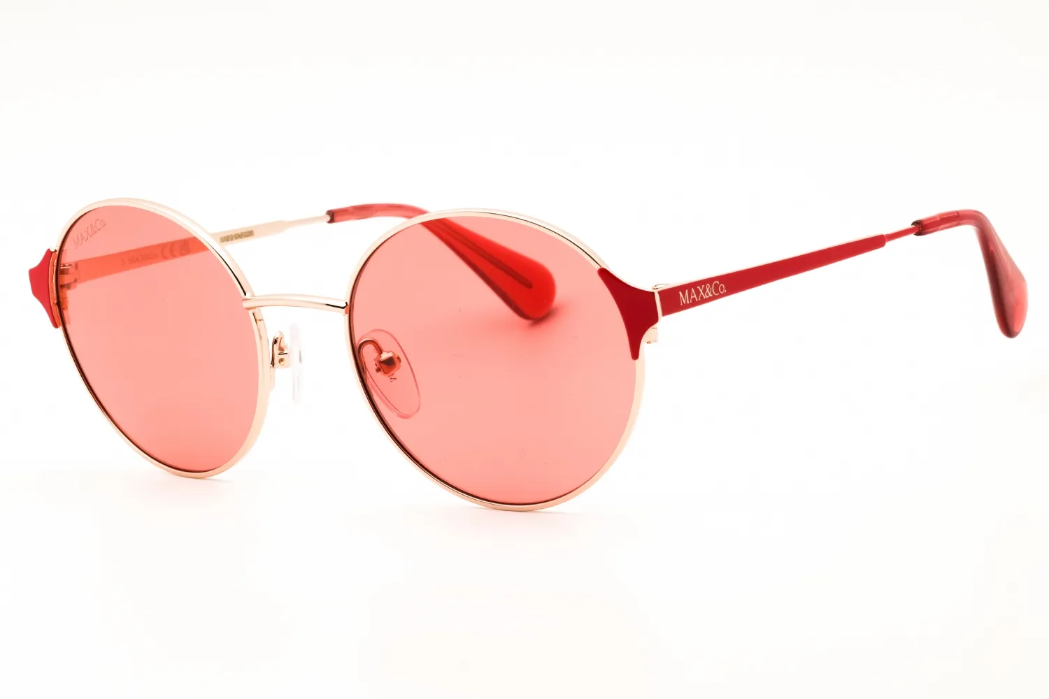 Max & Co MO0073 28S Sunglasses Shiny Rose Gold 51mm Women