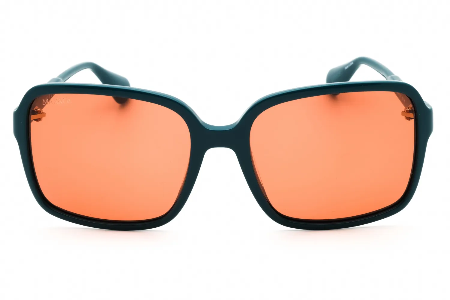 Max & Co MO0079 96E Sunglasses Shiny Dark Green 57mm Women 2