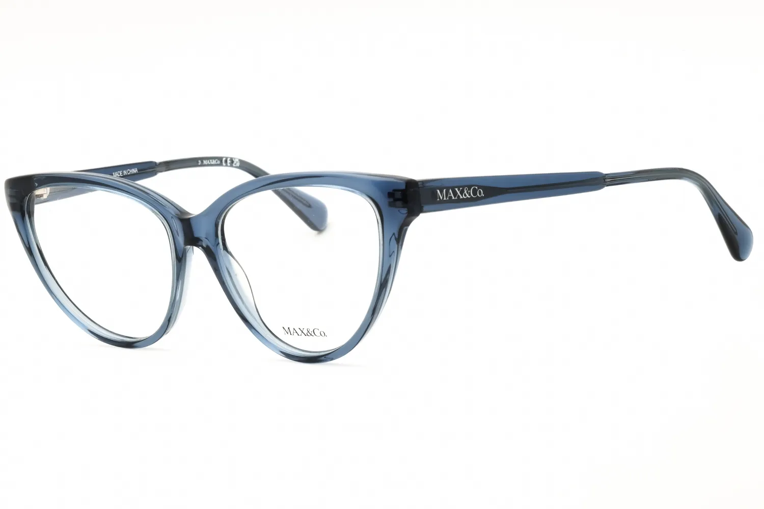 Max & Co MO5096 090 Eyeglasses Shiny Blue 53mm Women