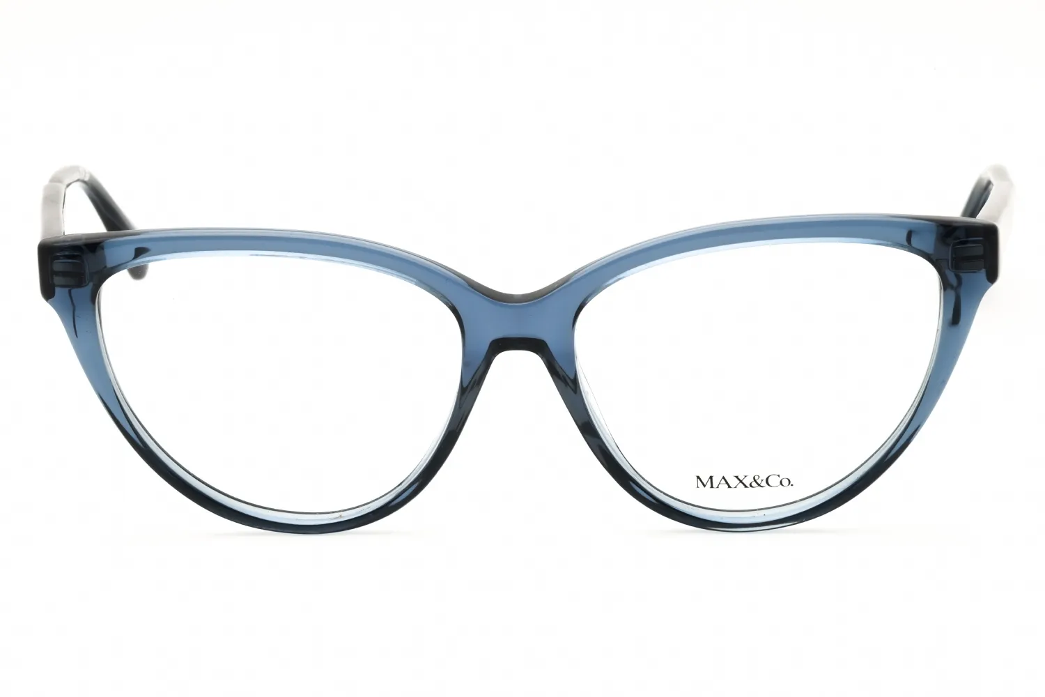 Max & Co MO5096 090 Eyeglasses Shiny Blue 53mm Women 2