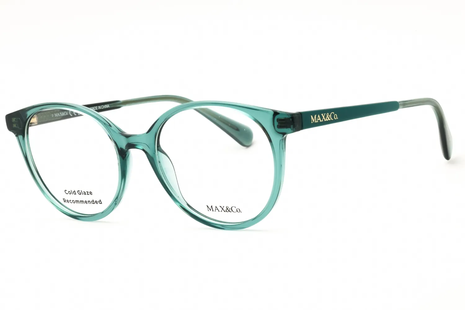 Max & Co MO5106 096 Eyeglasses Shiny Dark Green 49mm Women