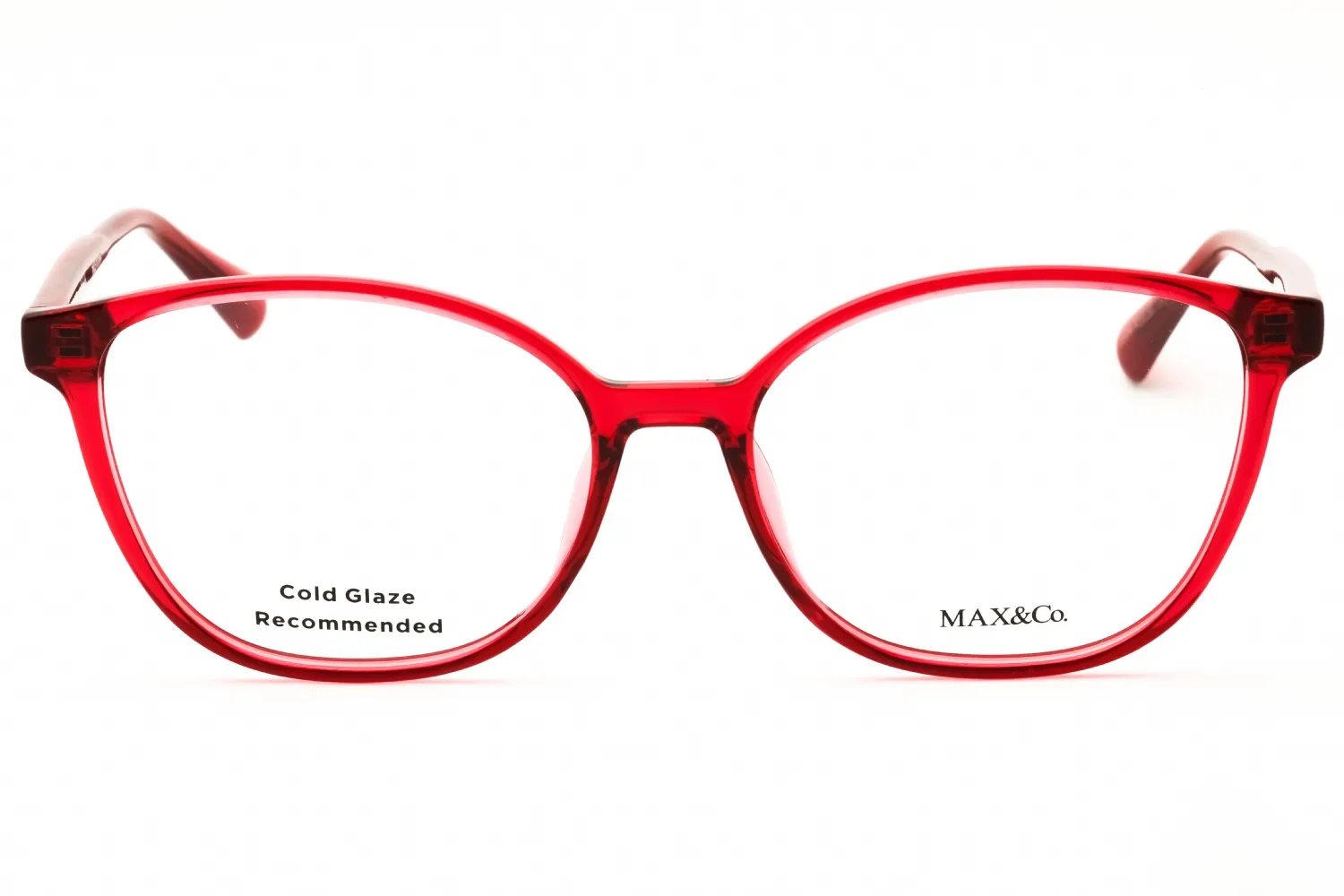 Max & Co MO5107 066 Eyeglasses Shiny Red 54mm Women 2